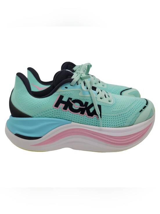 Hoka One One Shoes - Hoka Women's Skyward X Running Shoes Mint Fluorite Blue Spark Size 8B